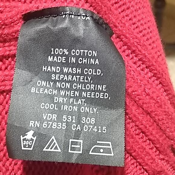 Nautica Red Crewnneck Sweater XS - Picture 7 of 7